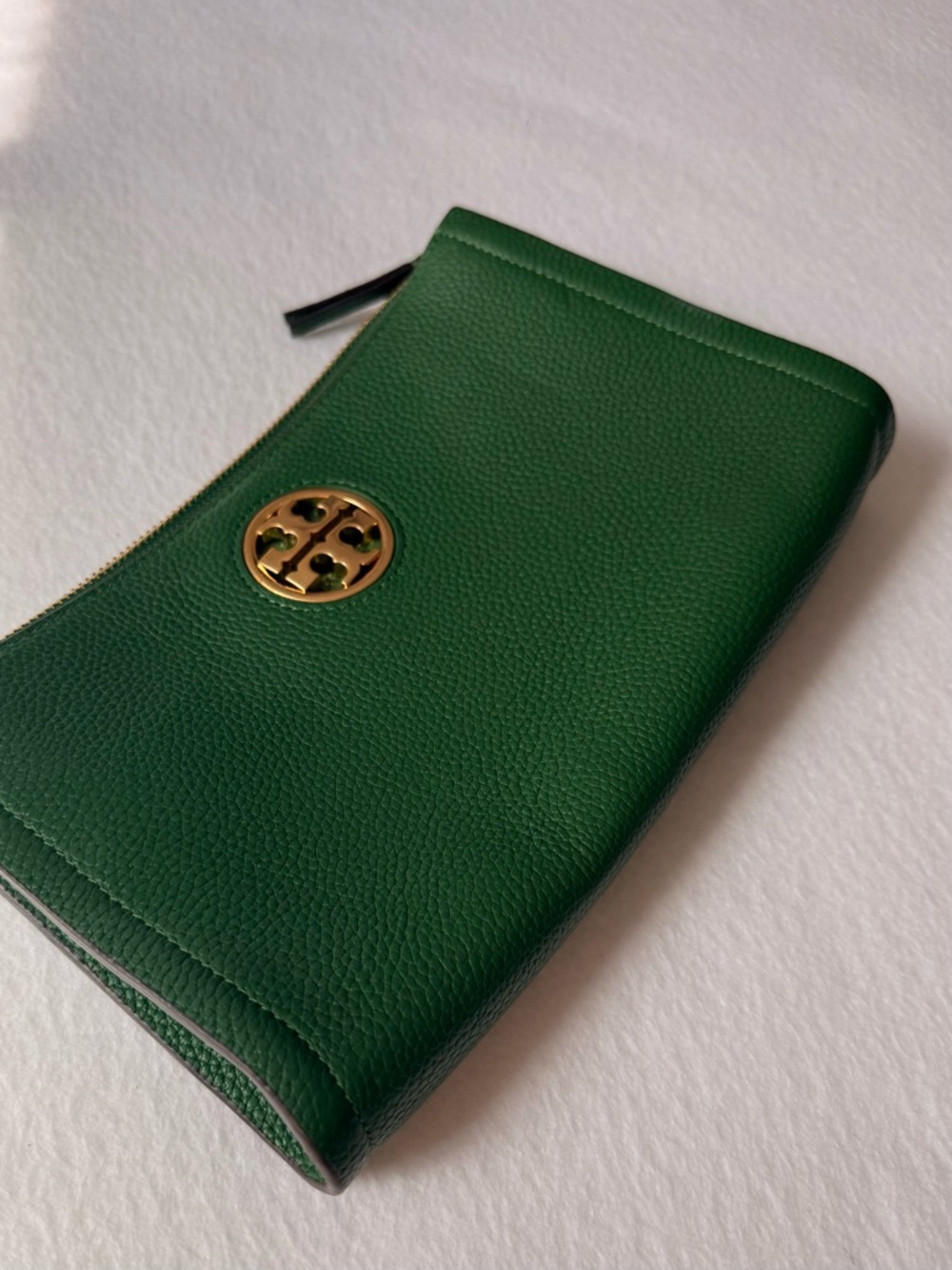 Tory Burch Carson Zip Top Crossbody Bag Green - Picture 6 of 9